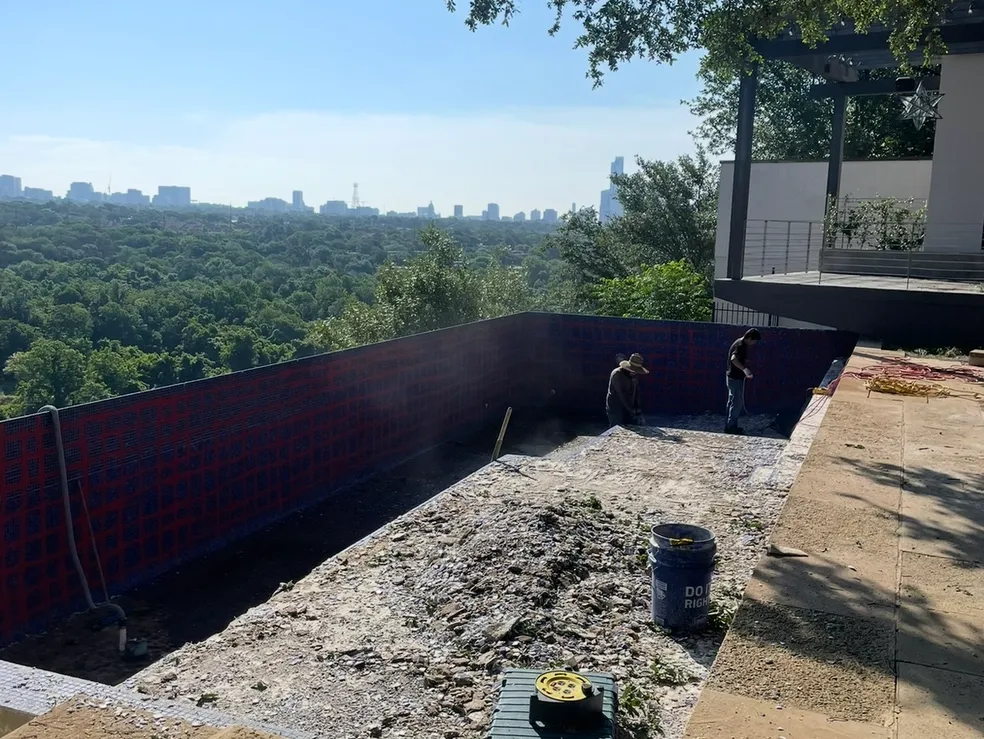 Cool Kote & Deck Refinishing — swimming pool renovation pictures in Austin